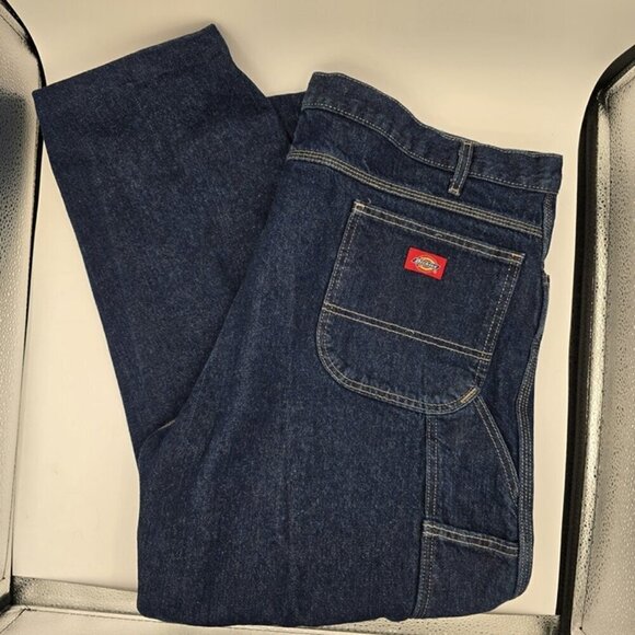 Dickies Other - Dickies Men's Carpenter Jeans 44x29 Relaxed Fit Blue Denim Wash Pants NWOT